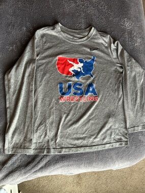 Nike Gray Dri-FIT The Nike Tee Long Sleeve